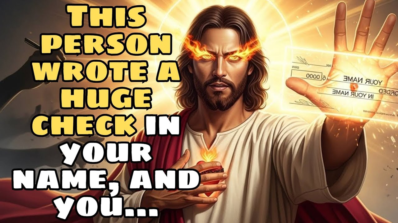 God Says: This person wrote a huge check in your name, and you... God Message Today