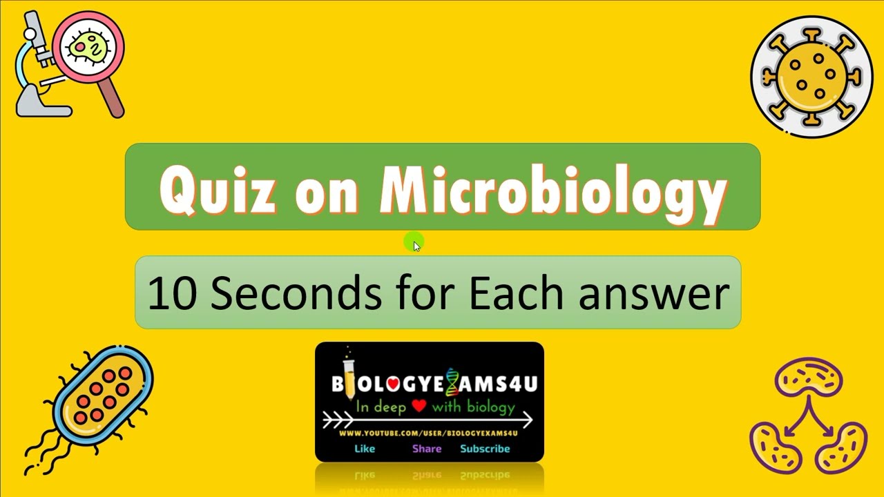 Microbiology Quiz  🦠 | Test your knowledge on Basic Microbiology | Microbiology Trivia Quiz ​