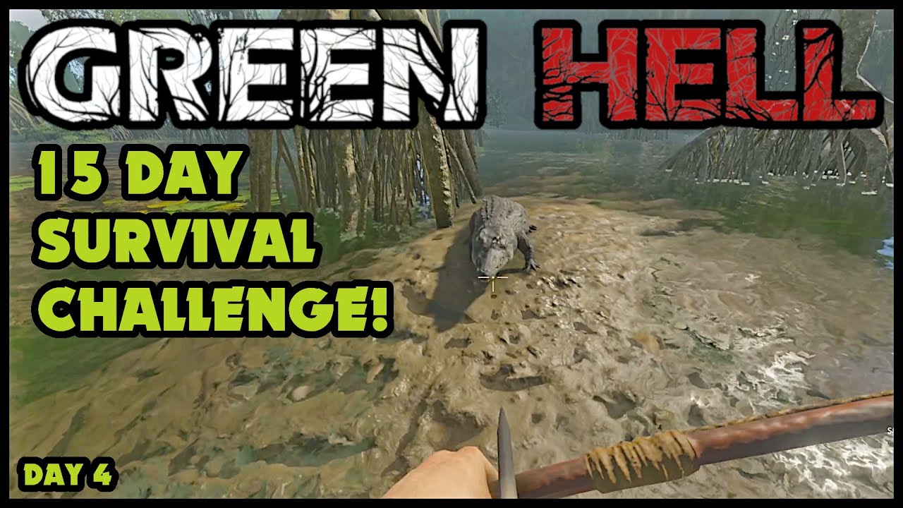 15 Day Challenge! | Permadeath Survival in Green Hell Mode | Survival Tips More Headshots on Day 4