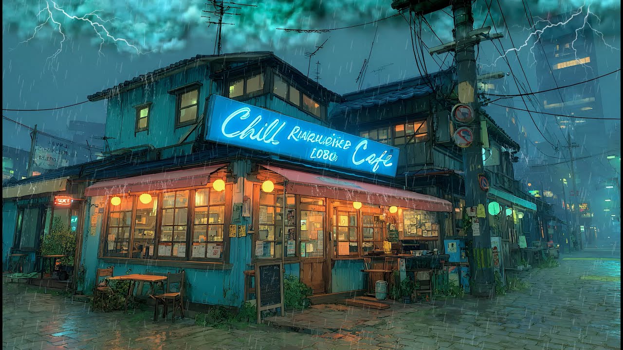 Study All Night with 90s Rain ☔ Lo-Fi Beats That Keep You Locked In