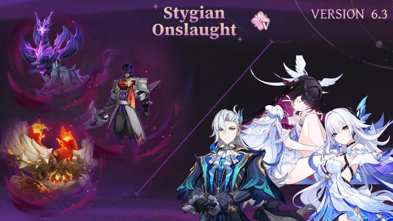 Flins & Columbina / Skirk / Neuvillette /  | Stygian Onslaught 6.3 Lv 5 | Genshin Impact