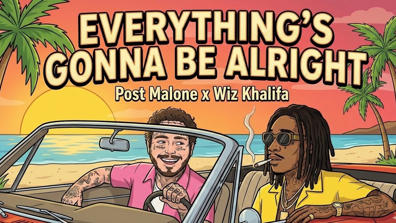 Everything's Gonna Be Alright - Style Post Malone,  Wiz Khalifa ( Lyrics Video )