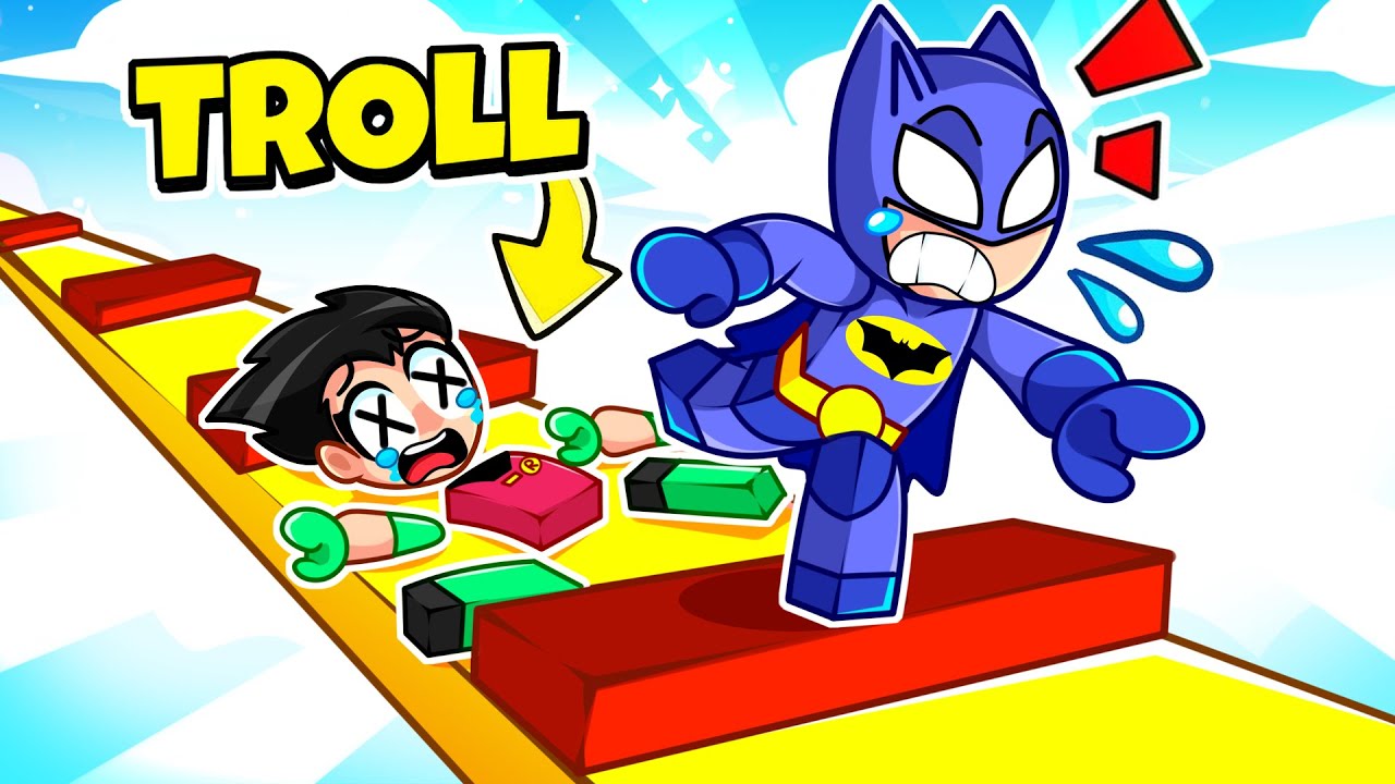 Trolling ROBIN with EXTREME TROLL OBBY..