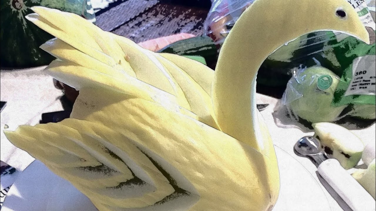 Cisnei no melão ,passo a passo🦢🦢