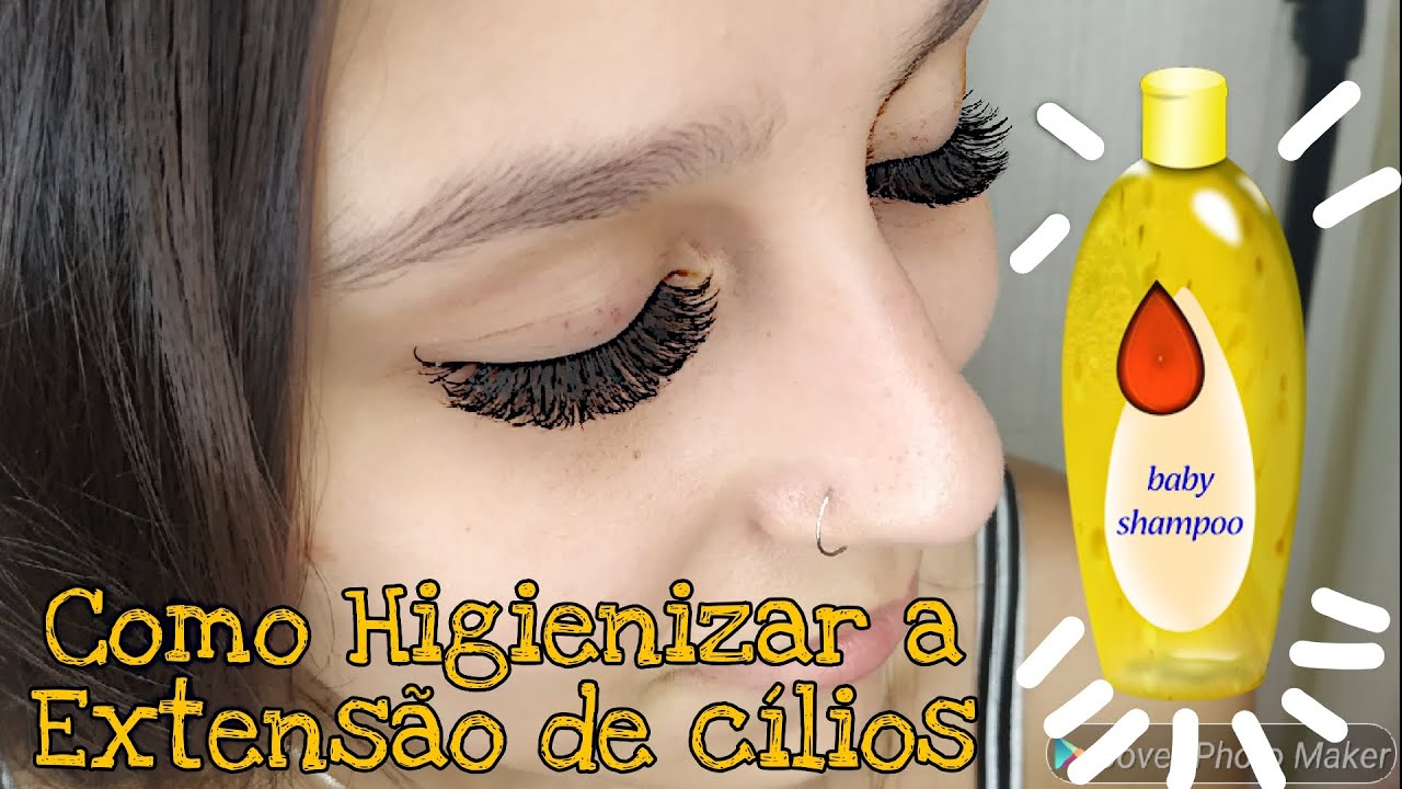 Como higienizar a extensão de cílios