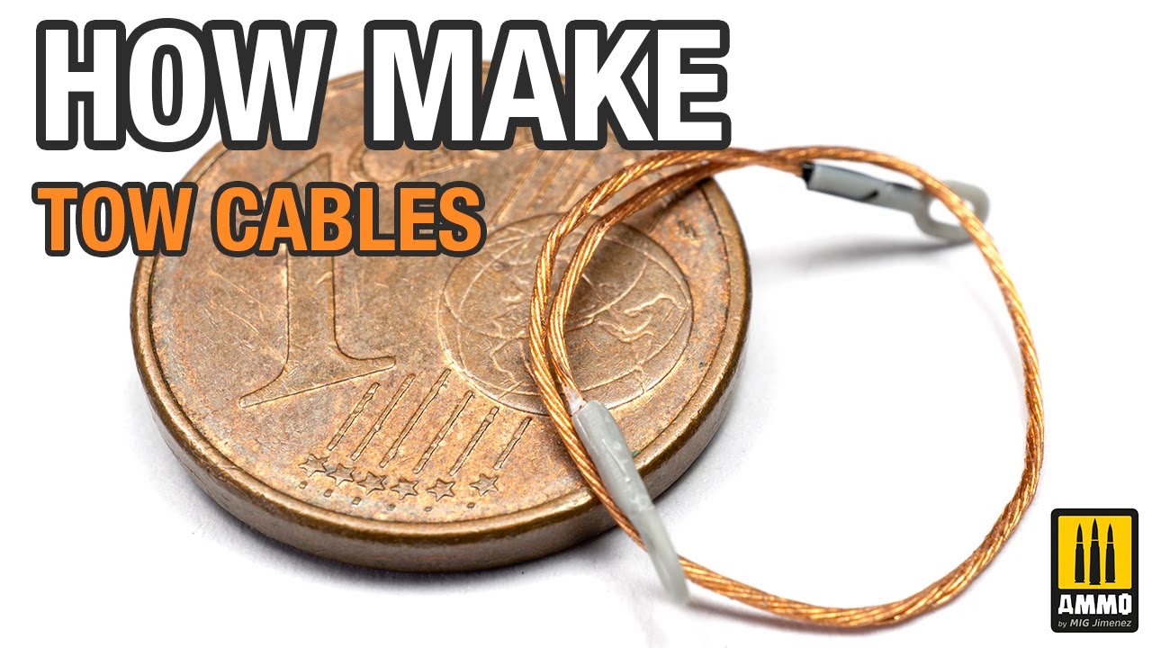 How to make Tow Cables for 1/72 scale models