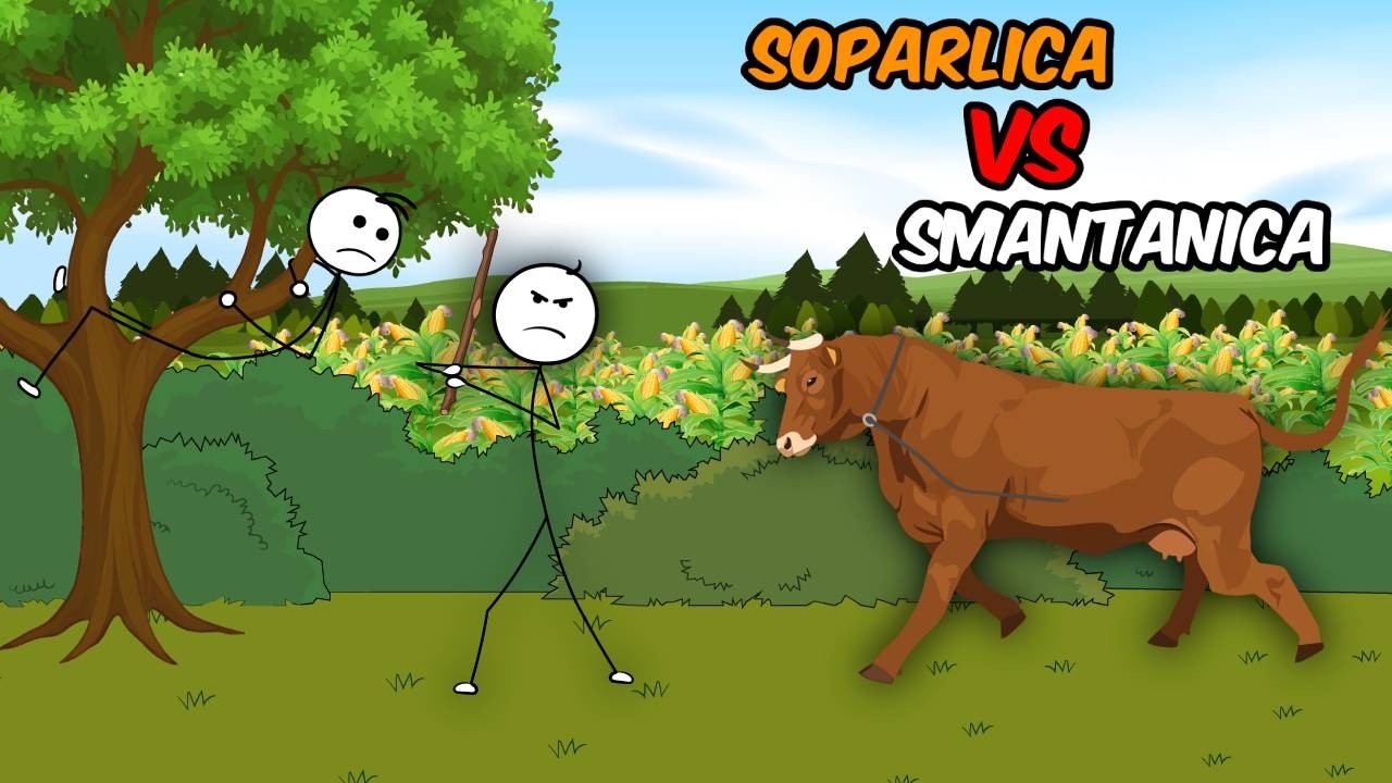NEBUNII CU VACA: Șopârlică VS Smântânica