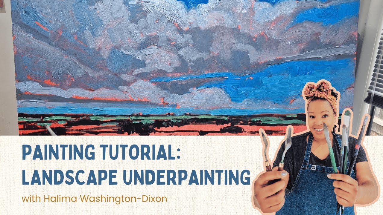 LANDSCAPE UNDERPAINTING| Impasto Oil Painting Tutorial