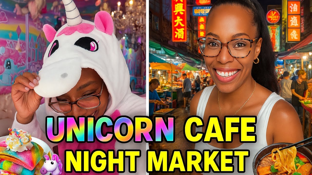 Solo Trip to Bangkok Thailand 🇹🇭 | Lumphini Park, Unicorn Café 🦄 & Chinatown Night Market 🌙🍜