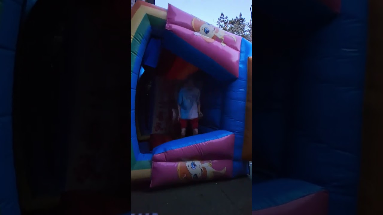 Bounce castle on the side