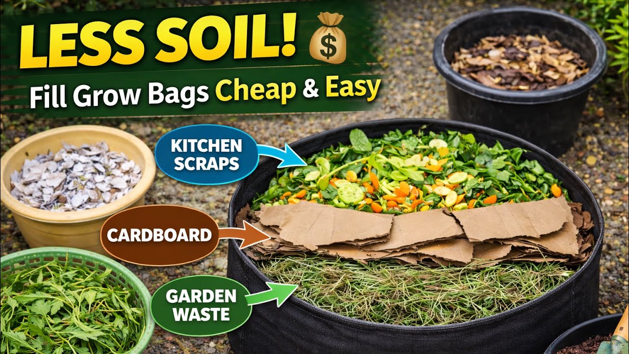 How to Fill Grow Bags Cheap & Easy 🌱 | Indian Terrace Gardening