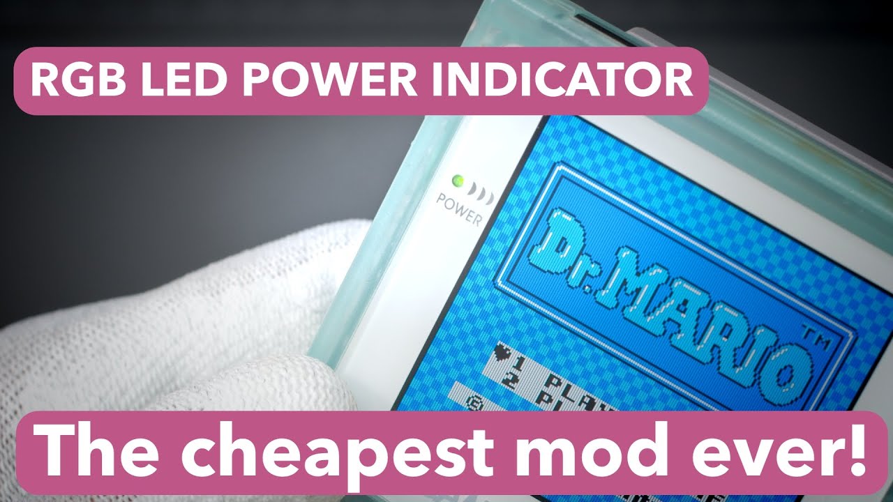 RGB Power LED Indicator - simple and cheap mod for Game Boy Color
