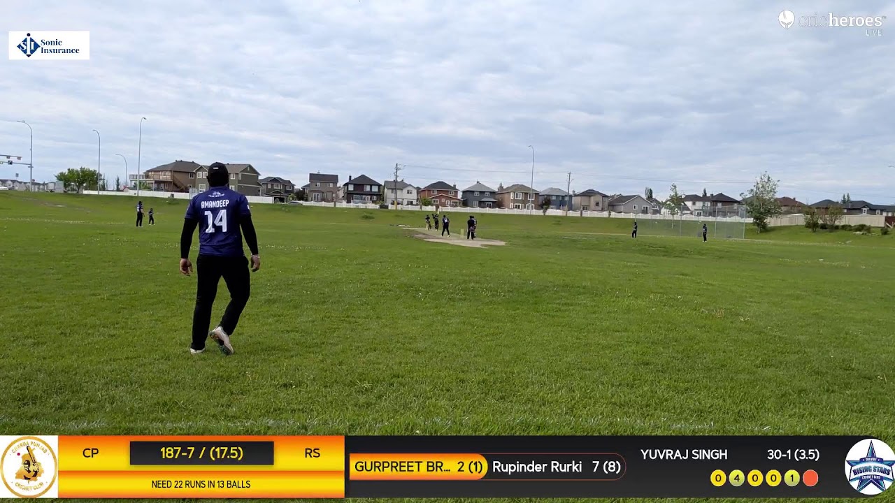 RISING STARS vs CHARDA PUNJAB live cricket match | SONIC GOLD DIVISION live - Martha Heaven Cricket