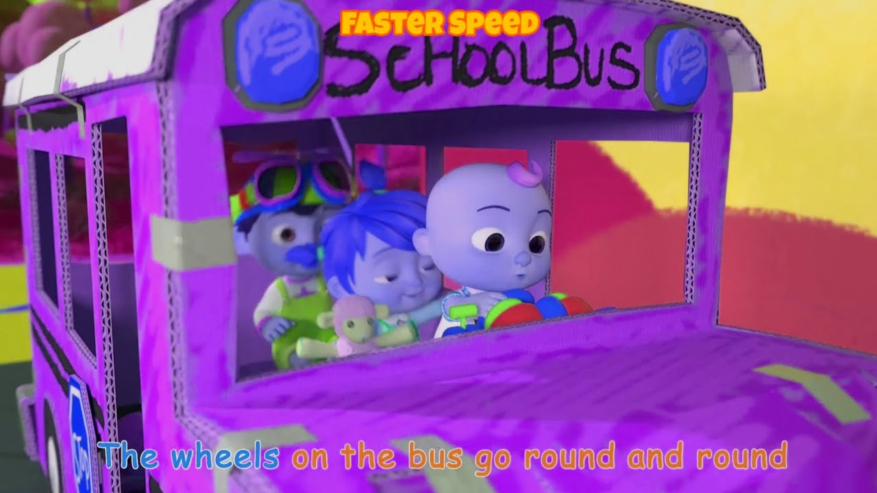 Wheels of the school bus goes round and round Effects Sponsored by Gamavision Csupo Effects 