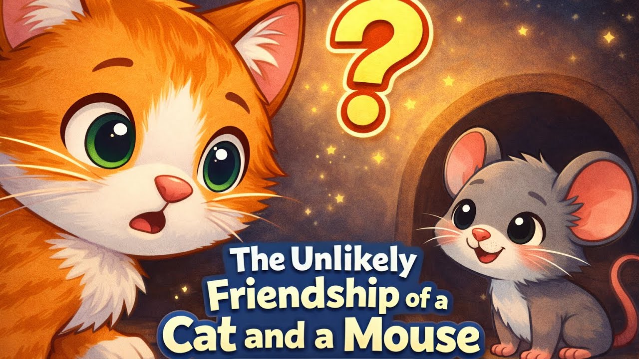 👉 The Unlikely Friendship of a Cat and a Mouse | Bedtime Story for Kids
