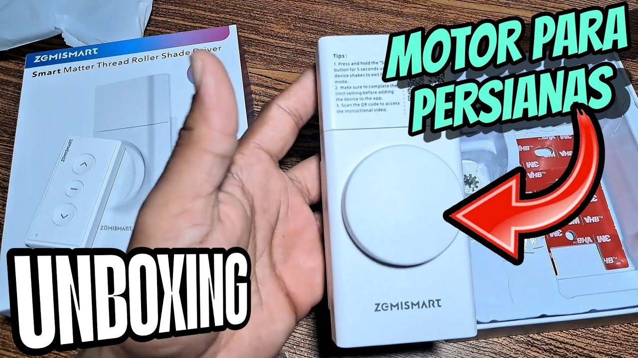 Convierte tus persianas en inteligentes fácilmente. Unboxing Motor de persianas Zemismart ✅️
