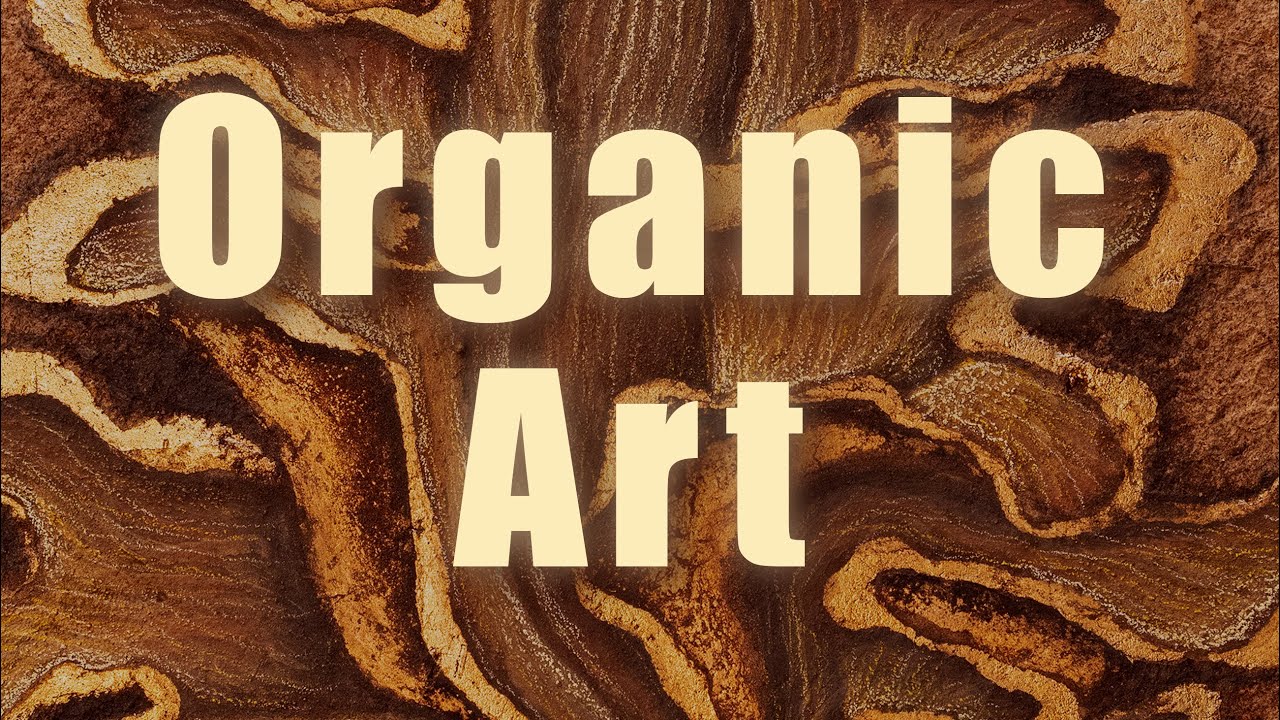 ein INTUITIVES KUNSTWERK entsteht - Malerei mit wunderbaren Natur Materialien