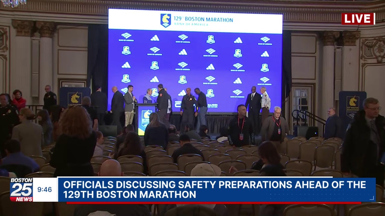 WATCH LIVE: Officials discussing safety preparations ahead of the 129th Boston Marathon.