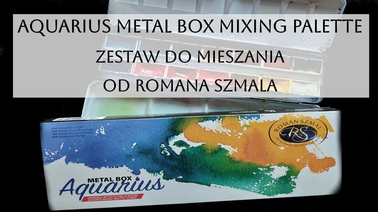Aquarius Metal Box Mixing Palette - zestaw do mieszania od Roman Szmal