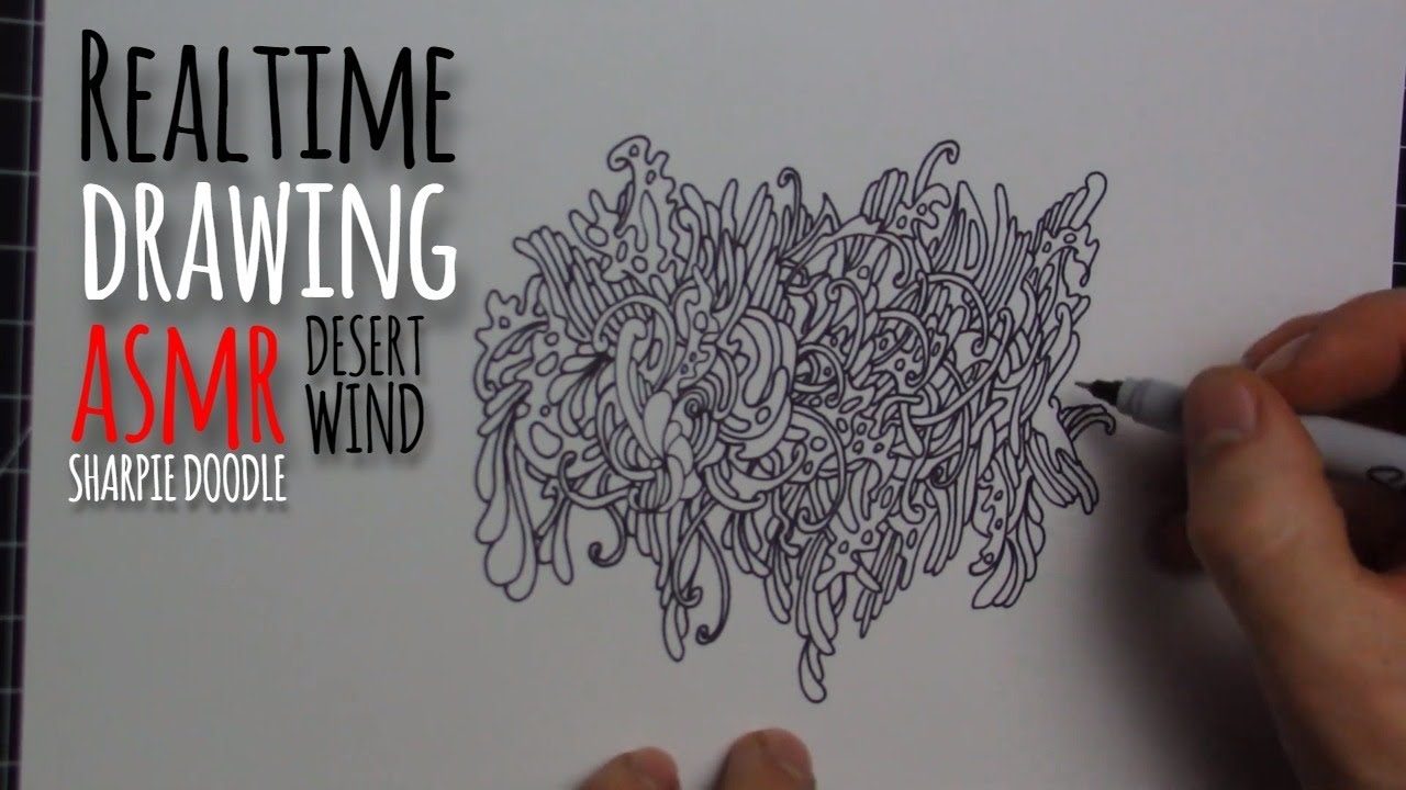Drawing With JSheetz: Realtime Sharpie Doodle ASMR Desert Wind