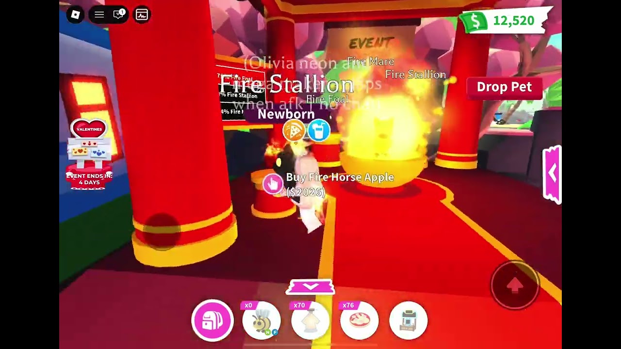 Throwing 3 fire horse apples 😁 