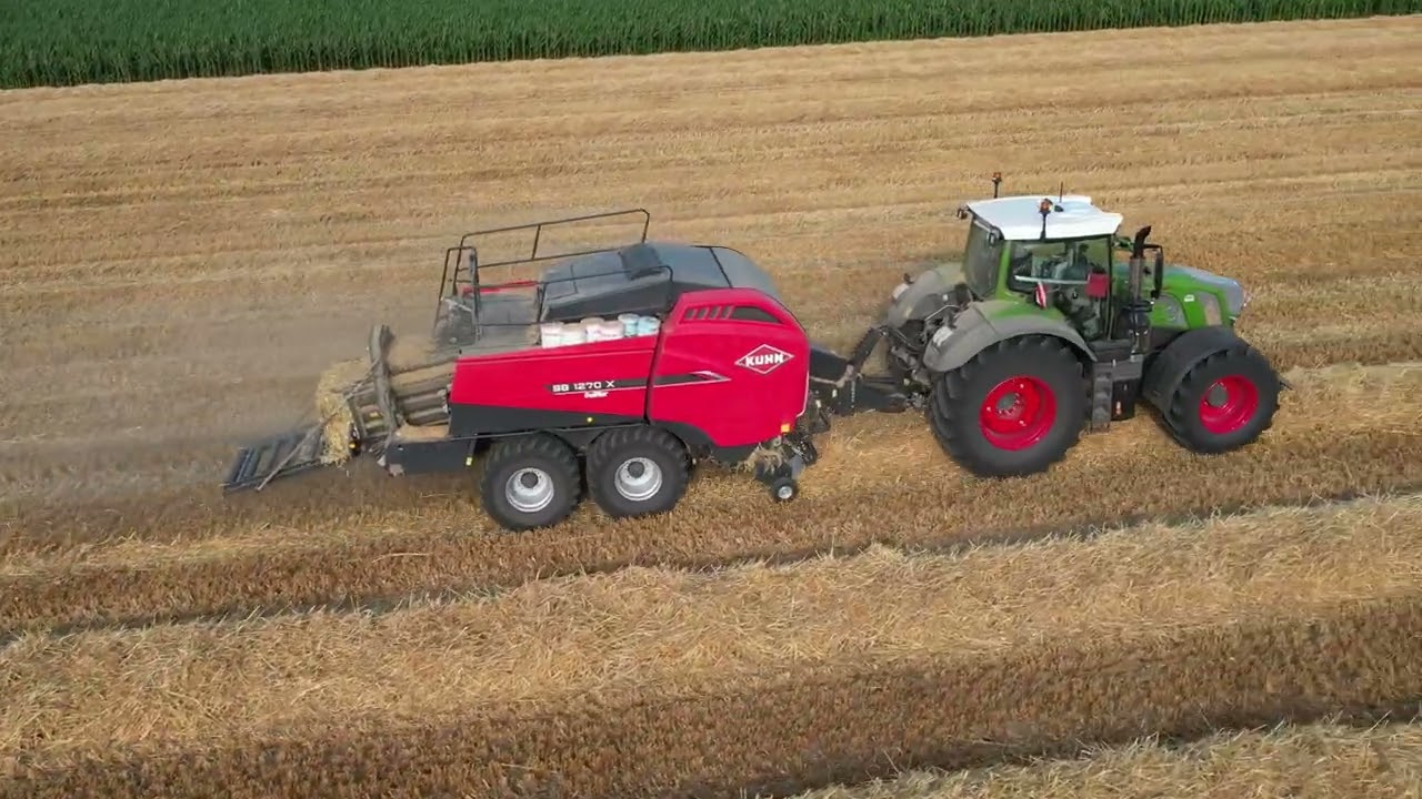 Fendt 828 Vario Chrom/ Kuhn SB 1270X Presse