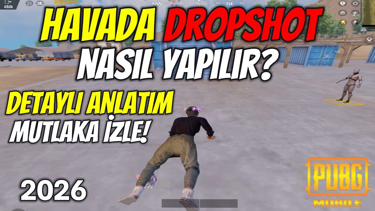 DROPSHOT NASIL YAPILIR? DETAYLI ANLATIM ! BURAK GAME SOLO SQUAD PUBG MOBİLE