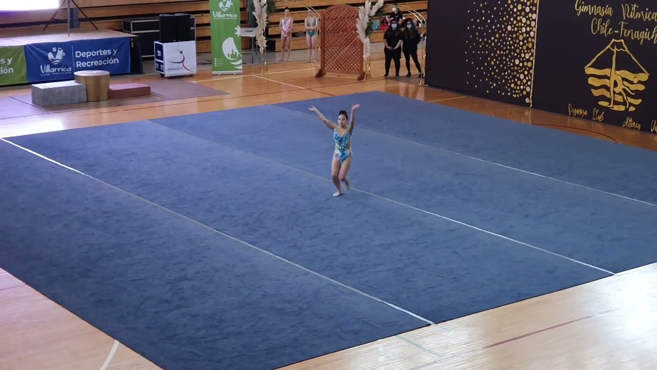 Catalina Millando esquema manos libres 2021 Nacional de gimnasia rítmica Villarrica AGIPA