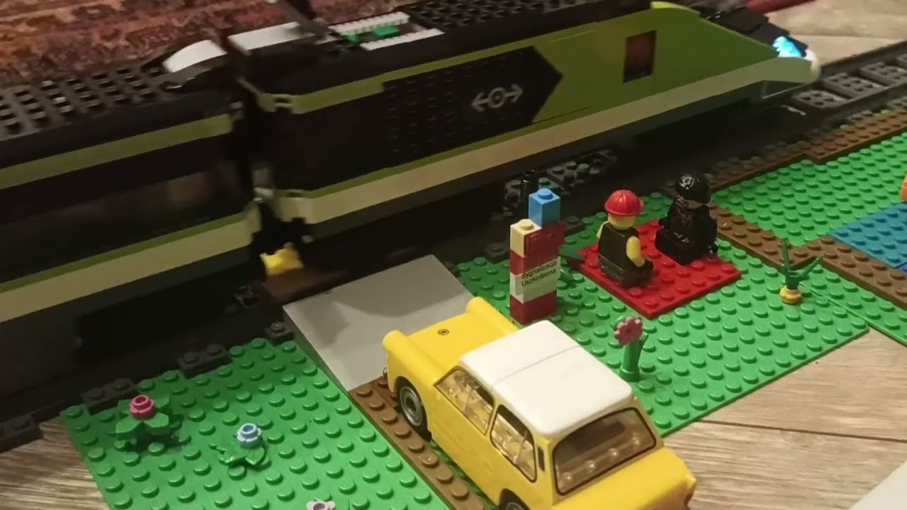 animacja lego przejazd kolejowy