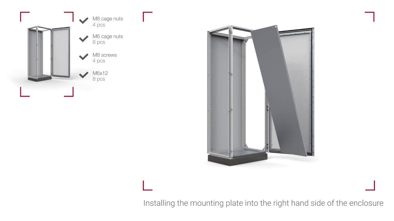 Side mounting plate brackets, MPS | nVent HOFFMAN
