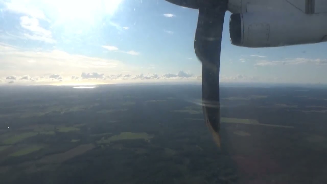 Nyxair landing at Kuressaare airport on 9th August 2023.