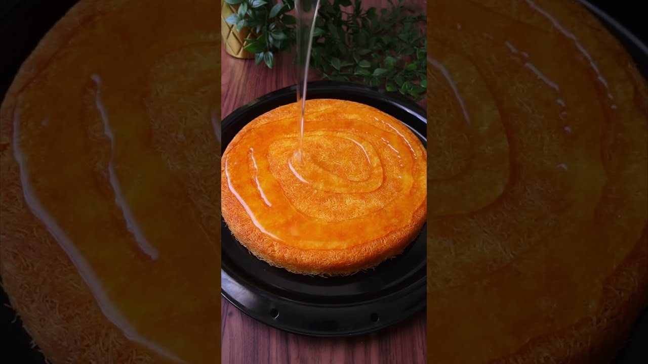 الكنافة بالقشطة وسر اللون والقرمشة والطعم الأصلي  بطعم لا يقاوم وبدون اي افتكاسات❤️👌