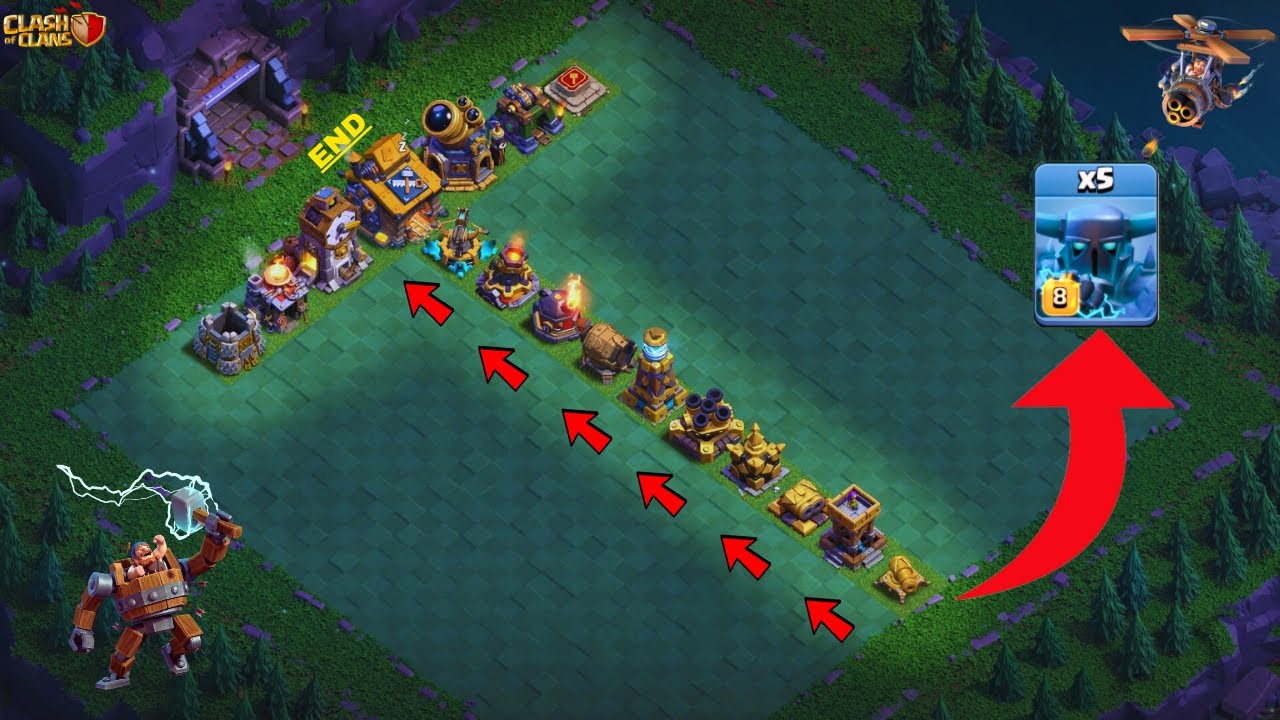 Builder Base Formation | Builder Base Defense Formation VS All Troops | WarVortexX | CLASH OF CLANS