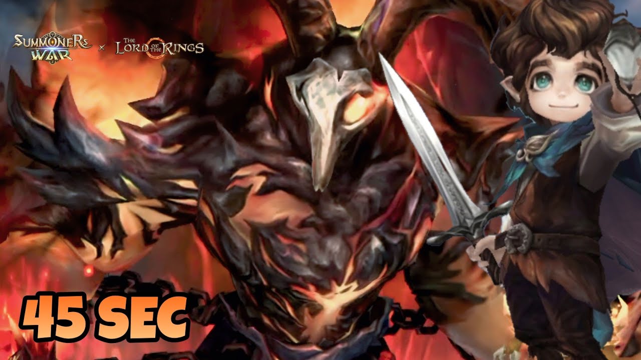 ALL CODES INSIDE, FRODO DESTROY HELLGROUND OF RAGING FIRES [Summoners War x The LOTR]