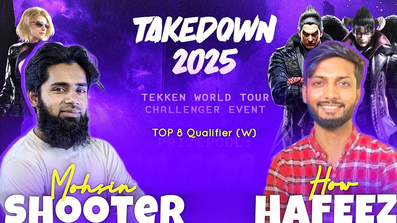 TOP 8 Qualifier (W) - Mohsin (Nina) VS HOW| Hafeez (Devil,Kaz) TAKEDOWN 2025 TWT Challenger Event 🇵🇰