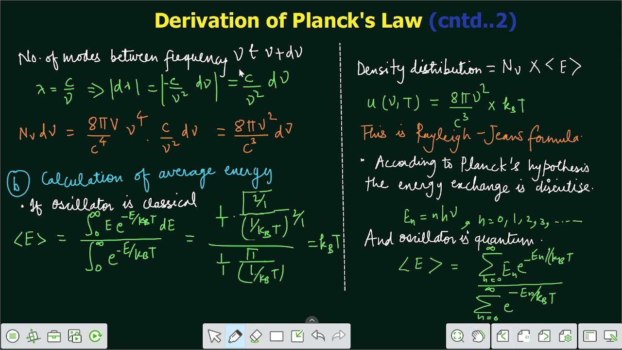 Lecture - 45 | Derivation of Planck's Law | 2nd sem Thermal Physics | MSDSU | NEP