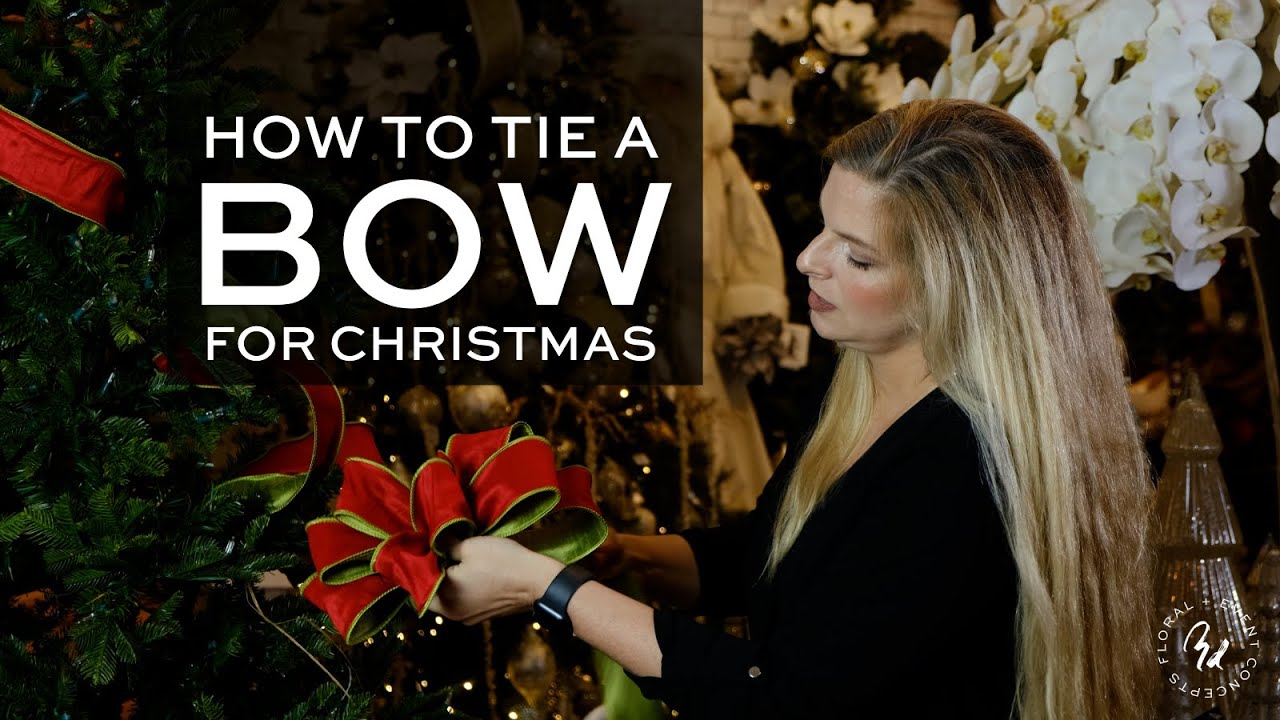 How To Tie A Bow For Your Christmas Tree