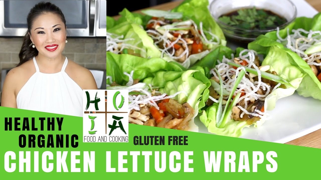 How to Make HEALTHY ORGANIC Chicken Lettuce Wraps | Recipe | Diane Yang Kirk | Ep 02