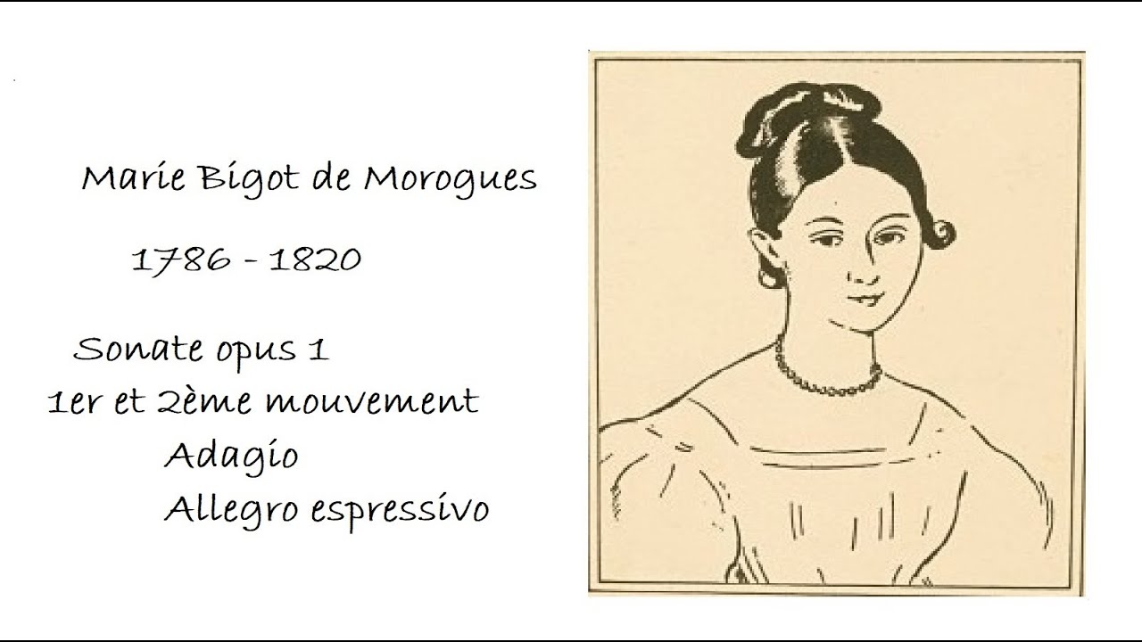 Marie Bigot de Morogues, Sonata opus 1, mvt  1&2