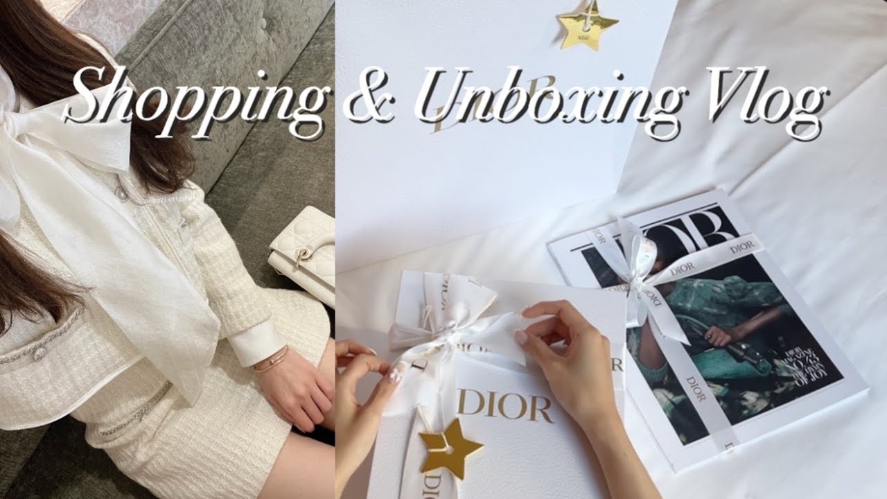 eng) 같이 쇼핑해요! 디올 언박싱🛍️ ootd, 먹방 모음✨ 파크하얏트 애프터눈티, 그랜드하얏트 빙수, 서울 3대 아인슈페너 맛집, 오징어회, 바질 치즈 파스타
