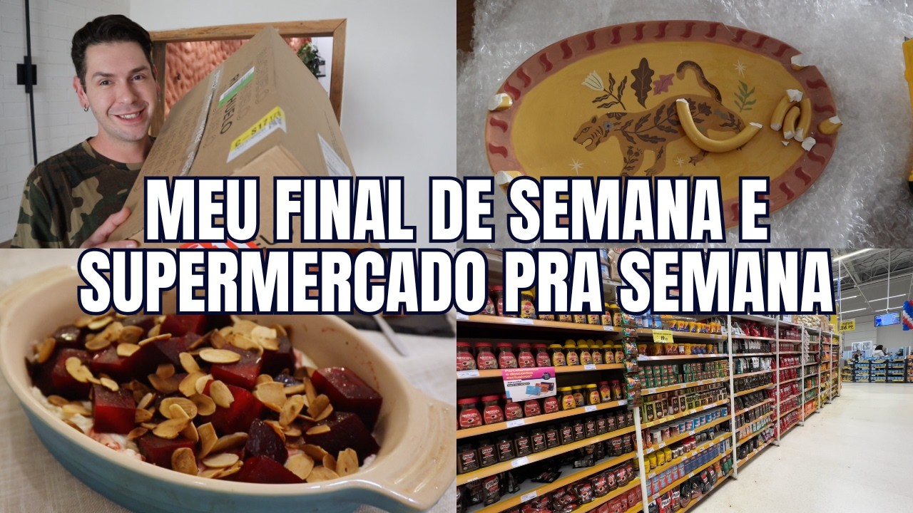 VLOGÃO DO MEU FINAL DE SEMANA + COMPRAS DE MERCADO E MUITA RECEITA BOA!