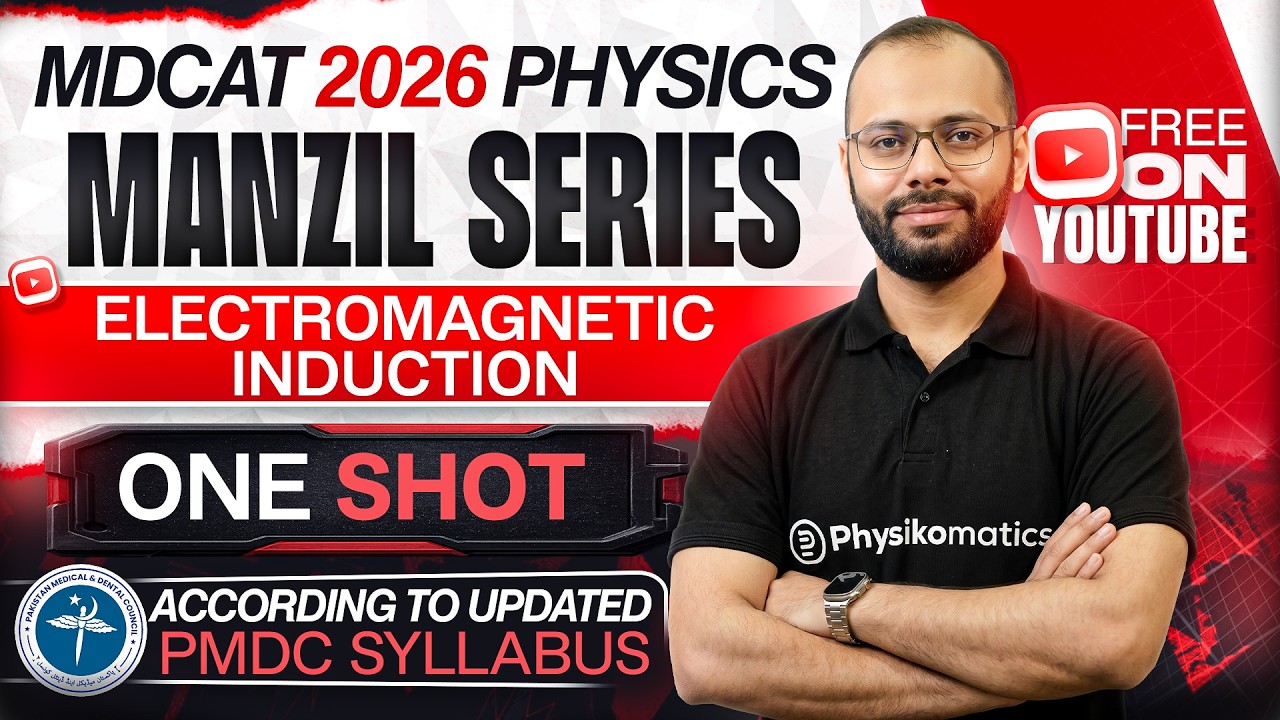 🚀 Electromagnetic Induction | Complete Chapter in ONE SHOT | MDCAT Physics | Manzil Series | PMDC