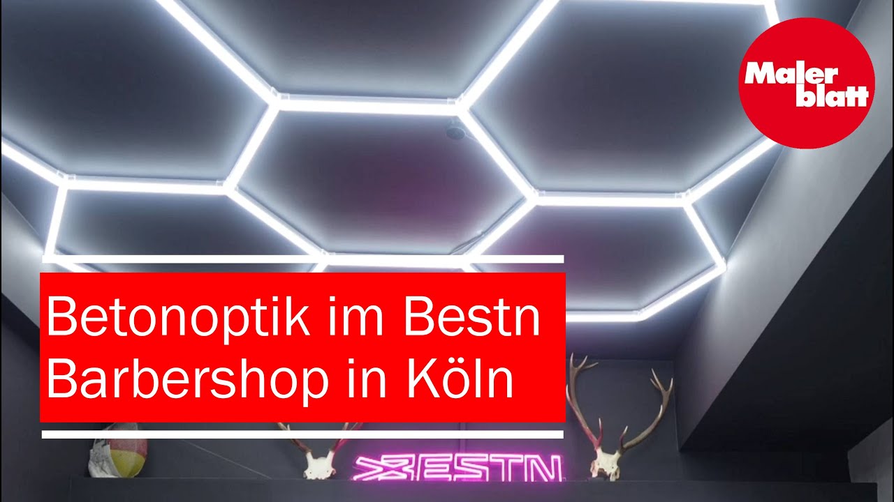 Betonoptik im Bestn Barbershop von Felix Hohleich in Köln