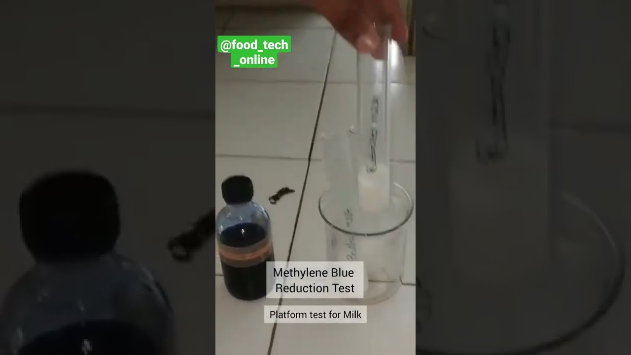 methylene blue reduction test#fssai #food #fso #gate #dairy#cftri#fssaicfso#foodtechnology#chemistry