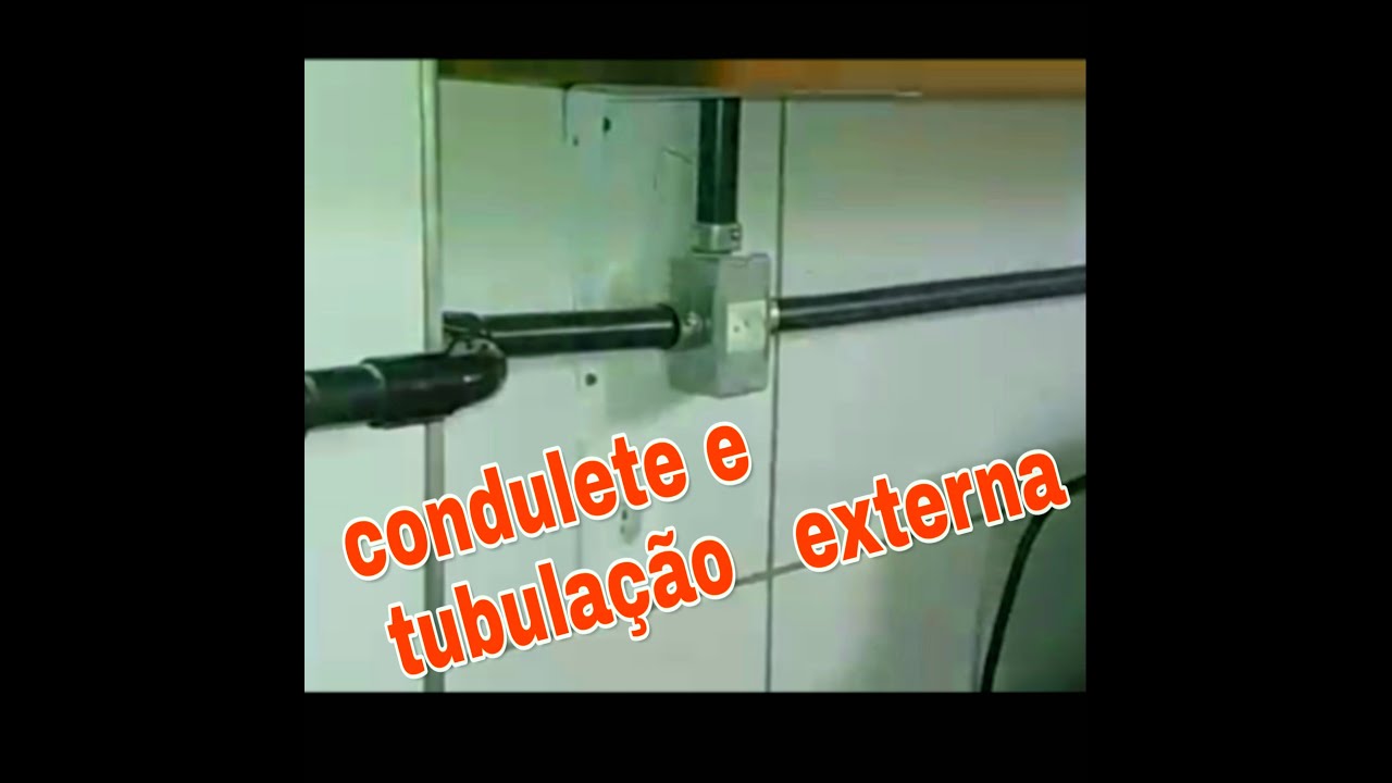 TUBULAÇÃO FEITA COM CANO RIGIDO E CONDULETE