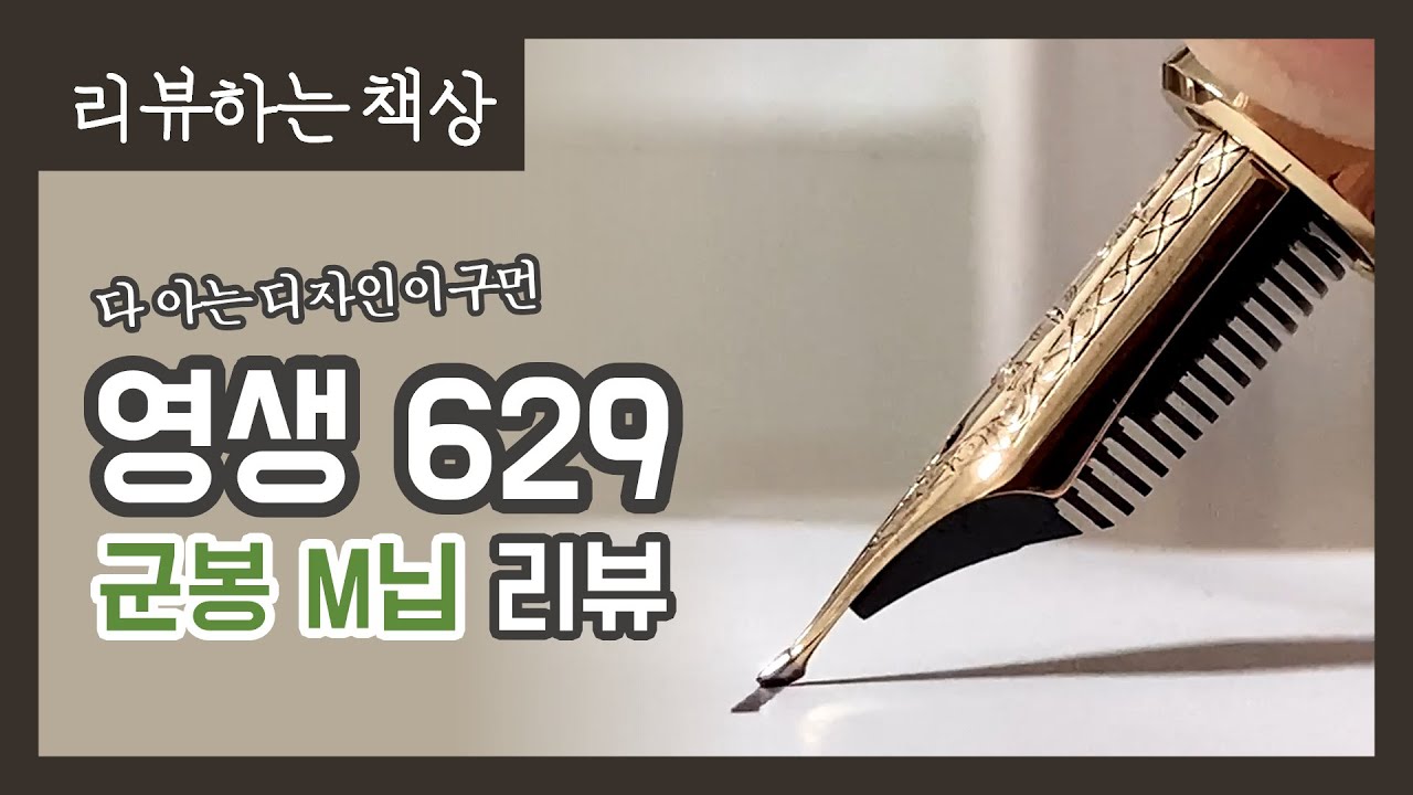 가성비 좋은 골드닙 만년필! 《영생 629》 군봉M닙 리뷰