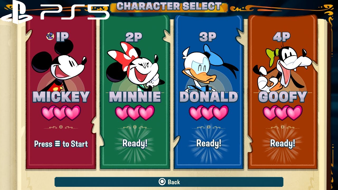 Disney Illusion Island 4-Player Co-Op PS5 Gameplay
