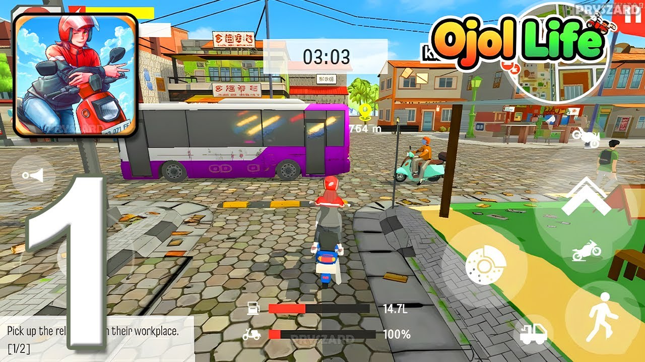 Ojol Life Simulator: Delivery - Gameplay Walkthrough Part 1 - Tutorial (iOS, Android)