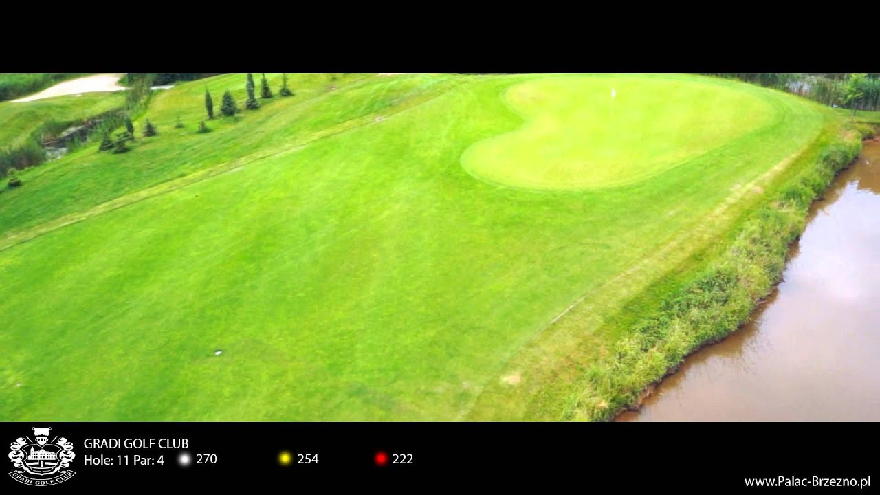 Gradi Golf Club dołek hole 11 Pałac Brzeźno