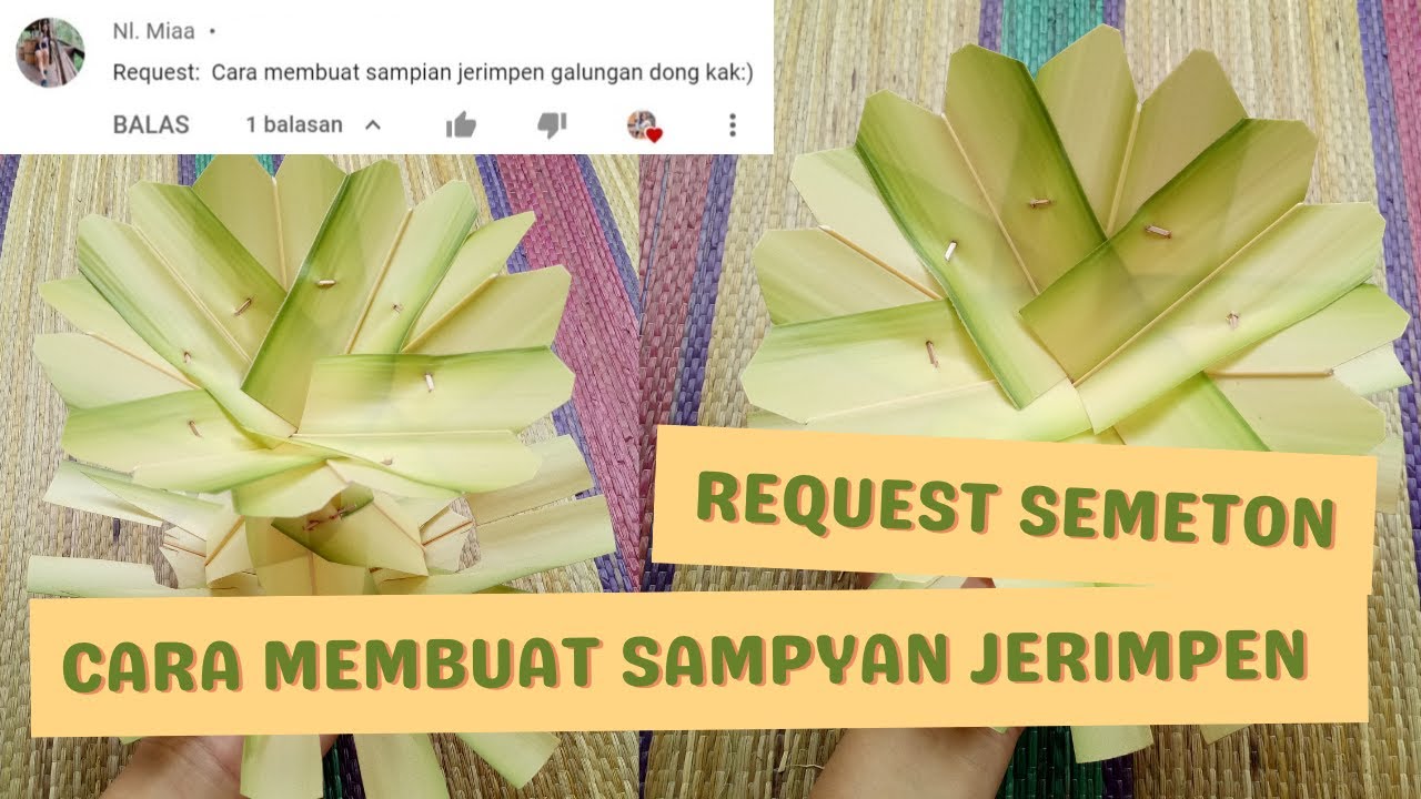 Cara Membuat Sampian Jerimpen